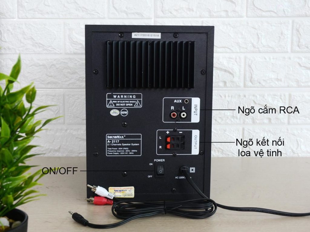 Loa Vi Tinh SoundMax A-2117/2.1 60W